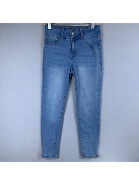 Curve Appeal Skinny Jeans High Rise Womens Size 10/30 Light Wash Stretch